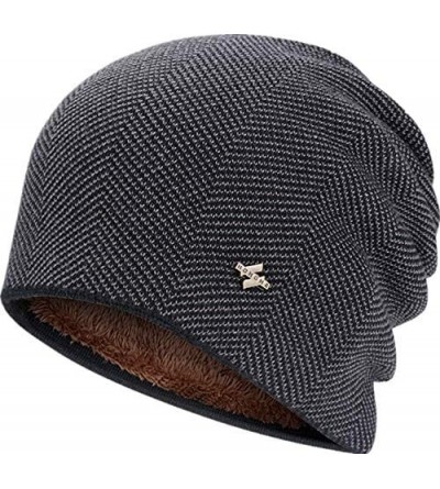 Skullies & Beanies Winter Beanie Hat Warm Knit Hat Winter Hat for Men Women - Coffee-t041 - CK18ARG3KIO $22.47