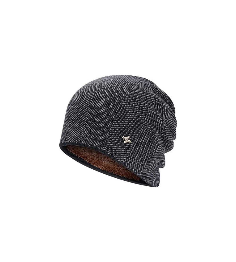 Skullies & Beanies Winter Beanie Hat Warm Knit Hat Winter Hat for Men Women - Coffee-t041 - CK18ARG3KIO $22.47