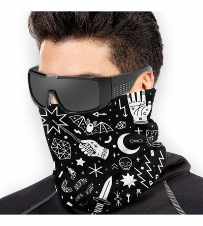 Balaclavas Lion Neck Gaiter Warmer Windproof Mask Dust Face Clothing Free UV Face Mask - Witchcraft - CT196QRN7MW $19.46