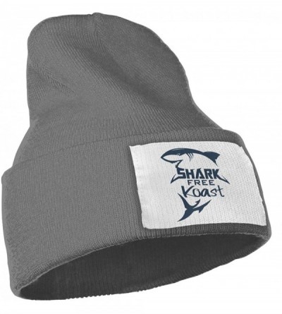 Skullies & Beanies Women & Men Stop Shark Finning Art Winter Warm Beanie Hats Stretch Skull Ski Knit Hat Cap - Deep Heather -...