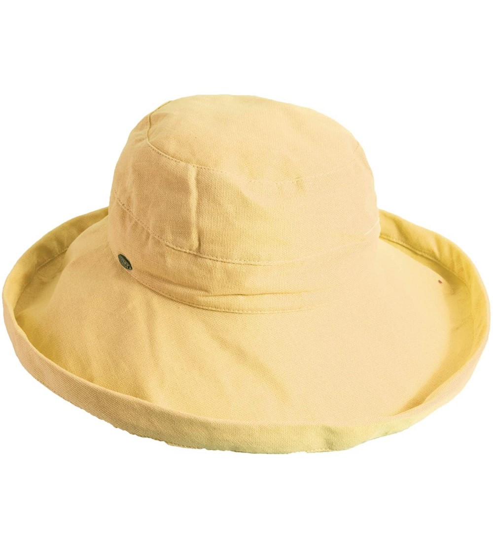 Sun Hats Women's Medium Brim Cotton Hat - Banana - CO11K2Q1FW1 $35.40