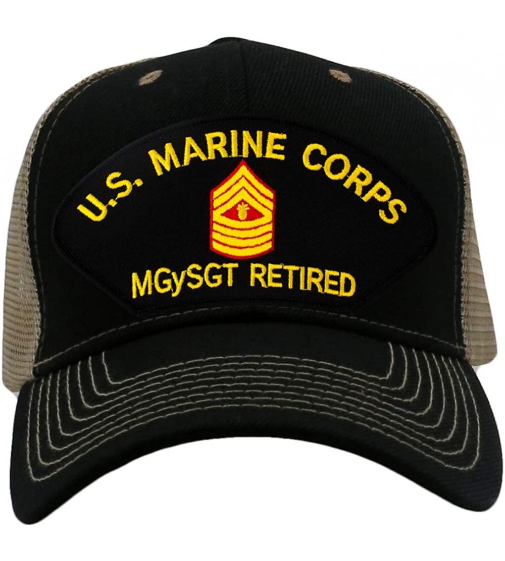 Baseball Caps US Marine Corps - Master Gunnery Sergeant Retired Hat/Ballcap Adjustable One Size Fits Most - CA18NK9CRZ7 $21.46