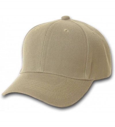 Baseball Caps Plain Khaki Adjustable Hat - C0111K4BO39 $8.15