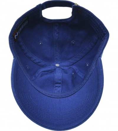 Baseball Caps Solid Cotton Cap Washed Hat Polo Camo Baseball Ball Cap [17 Royal Blue](One Size) - CT18390Y0ZO $10.76