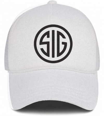 Baseball Caps Unisex Fashion Baseball Cap SIG-Sauer-Logo-Black- Snapbacks Truker Hats - Sig Sauer Logo-40 - CG18W5I54II $10.61
