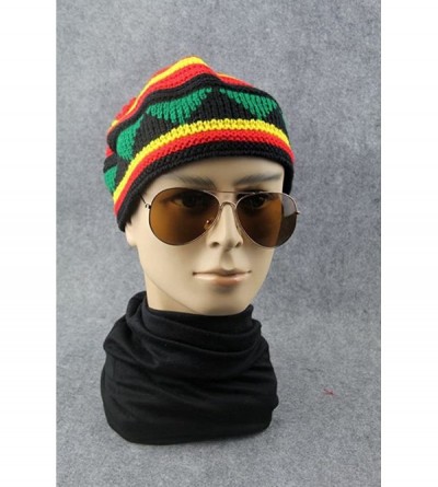 Skullies & Beanies Unisex 2019 Fashion Rainbow Crochet Beanie Baggy Knitted Hat Skull Caps - 6 - C41863N89A3 $11.61