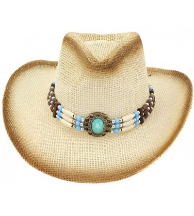 Sun Hats Unisex Sunshade Cap- Summer Outdoor Travel Western Cowboy Hat Casual Solid Mongolian Hat Grassland Visor - CA18W6ORH...