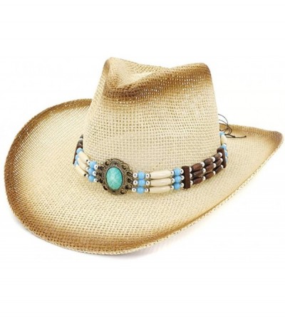 Sun Hats Unisex Sunshade Cap- Summer Outdoor Travel Western Cowboy Hat Casual Solid Mongolian Hat Grassland Visor - CA18W6ORH...
