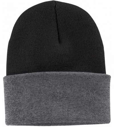 Skullies & Beanies Knit Beanie Caps in 24 - Black/ Athletic Oxford - CI11APLGU9F $13.82