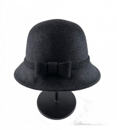 Sun Hats Cloche Hats for Women 100% Wool Fedora Bucket Bowler Hat 1920s Vintage Kentucky Derby Church Party Hats - CW194HUDD0...