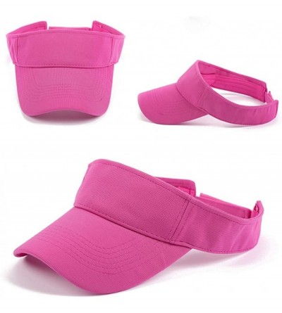 Sun Hats Thicker Sweatband Adjustable Cycling - B-hot Pink - CJ18W43WL28 $10.78