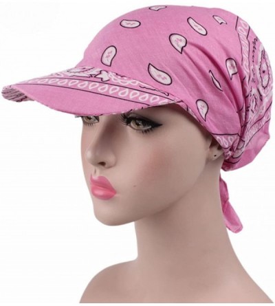 Skullies & Beanies Womens Chemo Cancer Head Scarf Hat Summer Folding Anti-UV Golf Tennis Sun Visor Cap - Hat-a2 - CW182XGGKUE...