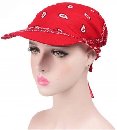 Skullies & Beanies Womens Chemo Cancer Head Scarf Hat Summer Folding Anti-UV Golf Tennis Sun Visor Cap - Hat-a2 - CW182XGGKUE...