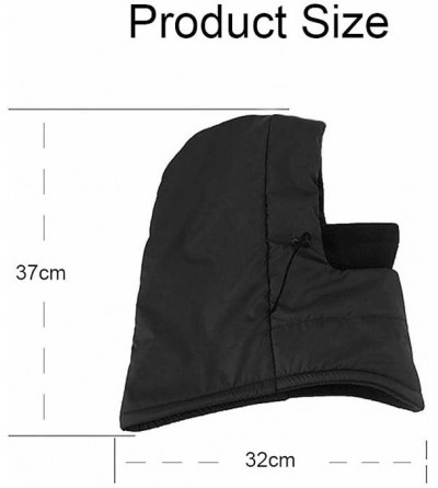 Balaclavas Warm Winter Trapper Ushanka Hat Unisex Faux Fur Hunting Ear Flap Hat with Chin Strap and Breathable Facemask - C01...