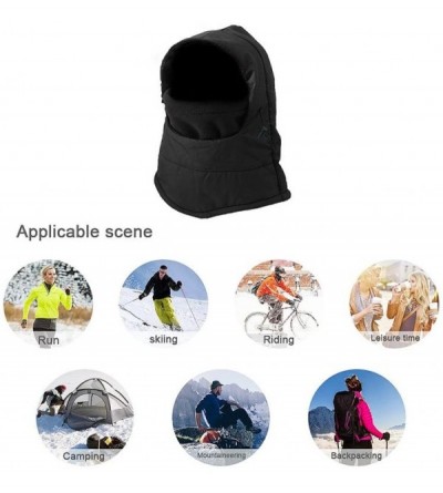Balaclavas Warm Winter Trapper Ushanka Hat Unisex Faux Fur Hunting Ear Flap Hat with Chin Strap and Breathable Facemask - C01...
