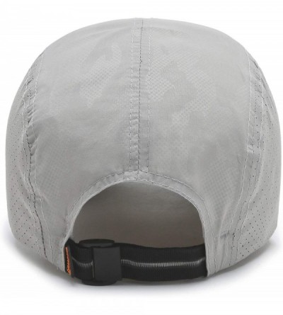 Baseball Caps Unisex Baseball Cap UPF 50 Unstructured Hat with Foldable Long Large Bill - B-light Grey-m/L - CZ182ZM08AN $12.38