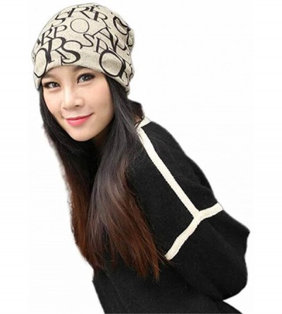 Skullies & Beanies Women Hat- Winter Women's Fashion Lace Sequins Snapback Ladies Turban Cap - ❤️c - CY180EMKA28 $9.92