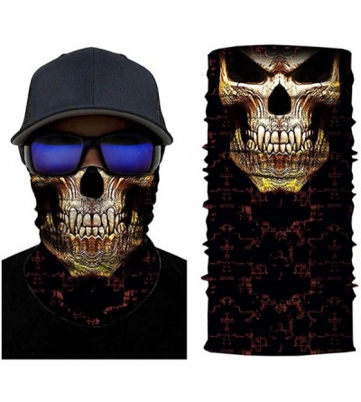 Balaclavas Cat Print Face Mask- Rave Bandana- Neck Gaiter- Scarf- Summer Balaclava for Dust Wind UV Protection - Ctg - C4197Z...