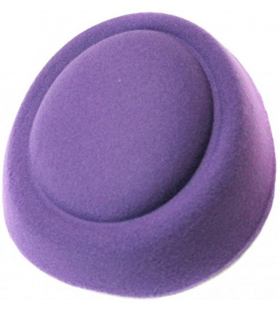 Berets Hair Accessories for Women Beret Felt Mini Hat Hairclip Beret Base Retro Hat - Purple - CL18Z2UEWLY $23.26
