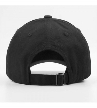 Baseball Caps Mens Womens Printing Adjustable Meshback Hat - Black-1 - CJ18N09G46K $15.29