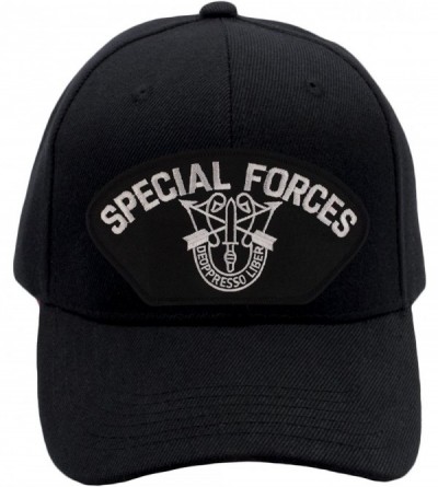 Baseball Caps US Special Forces Hat/Ballcap Adjustable One Size Fits Most - Black - C718IRZQINM $26.05
