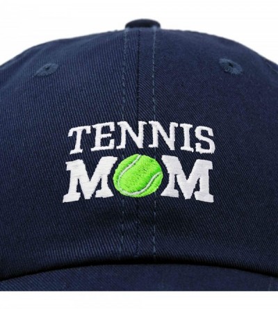 Baseball Caps Premium Cap Tennis Mom Hat for Women Hats and Caps - Navy Blue - CH18IOQ02ZM $10.67