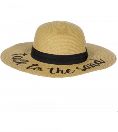 Sun Hats Beach Hats for Women - Embroidered Floppy Wide Brim Paper Straw Sun Hats for Women Summer Hat Foldable - CJ18C4H4ZMK...