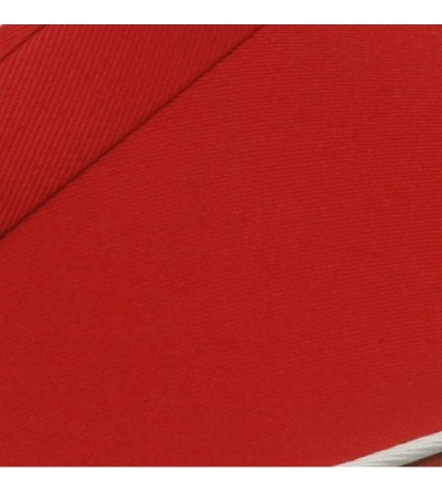 Visors Women's Piping Clip On Visor - Red - C112HVIQU5T $7.93