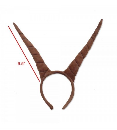 Headbands Ram Horns Headband - Cosplay Horns - Costume horns - Goat Horns - Antelope Horns - Brown - Brown - CQ18DLIXWA5 $27.84