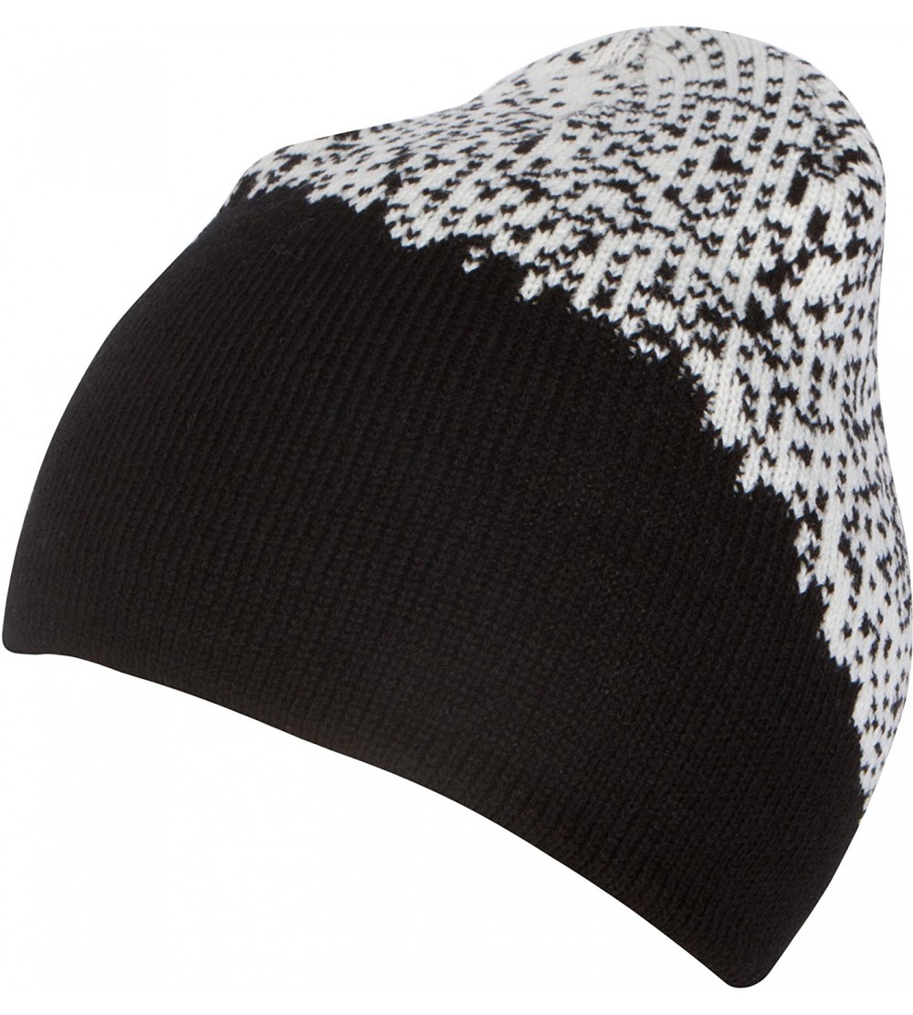 Skullies & Beanies Basile Soft and Warm Everyday Commuter Knit Hat Beanie Unisex - 1758-black Specs - CN186UGL8C0 $11.16