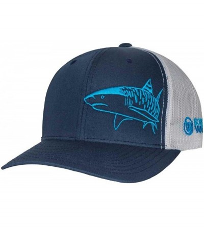 Baseball Caps Tiger Shark Hat - Scuba Diving Trucker Cap - Freediving - Navy - C211OV9FC97 $27.84