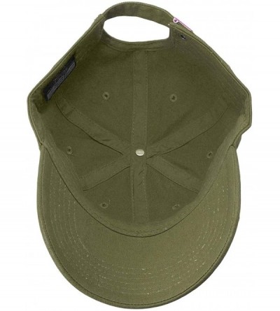 Baseball Caps Classic Baseball Cap Dad Hat 100% Cotton Soft Adjustable Size - Army Green - CA18WQ00GNN $8.77