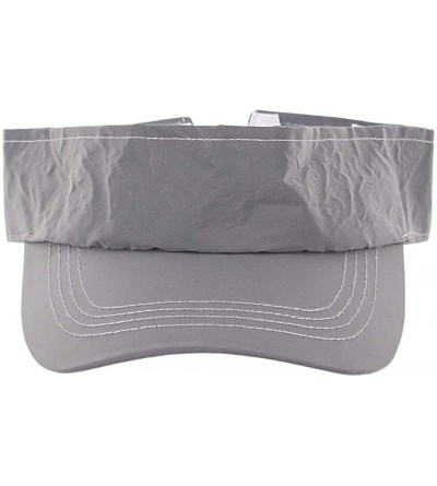 Bucket Hats Women Unisex PU Visors Wide Brim UV Protective Sportswear Visors Golf Tennis Sunhat - Reflective - CQ1986UEREM $1...