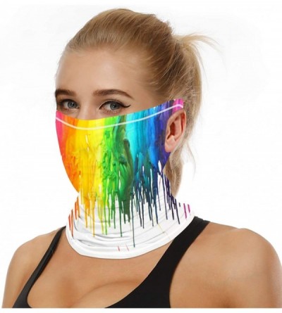 Balaclavas Face Bandana Mask Cover Scarf for Men Women Reusable Summer Dust UV Tube Neck Gaiter Ear Loops Balaclava Outdoors ...