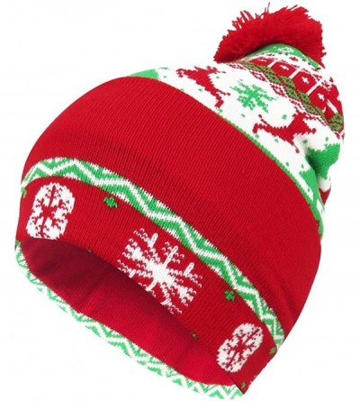 Skullies & Beanies Winter Beanie Holiday Funny - C218IS972WH $28.04