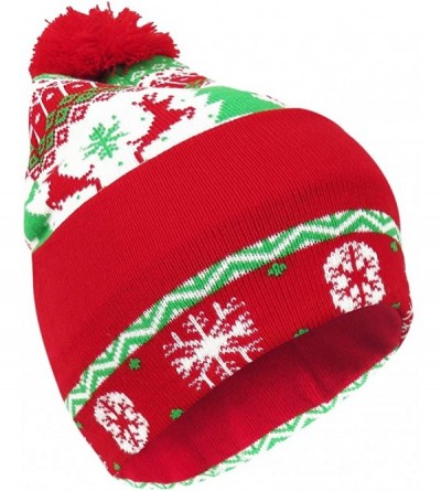 Skullies & Beanies Winter Beanie Holiday Funny - C218IS972WH $14.56