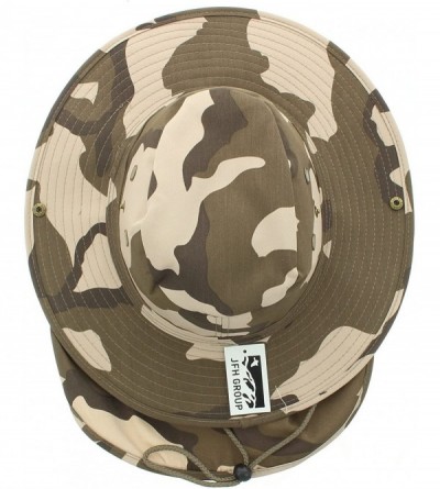 Sun Hats Wide Brim Bora Booney Outdoor Safari Summer Hat w/Neck Flap & Sun Protection - Desert Camo Solid - C4182IXOIG5 $12.66