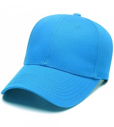 Baseball Caps Custom Embroidered Baseball Caps Ponytail Messy High Bun Hat Ponycaps Adjustable Mesh Trucker Hats - Sky Blue -...