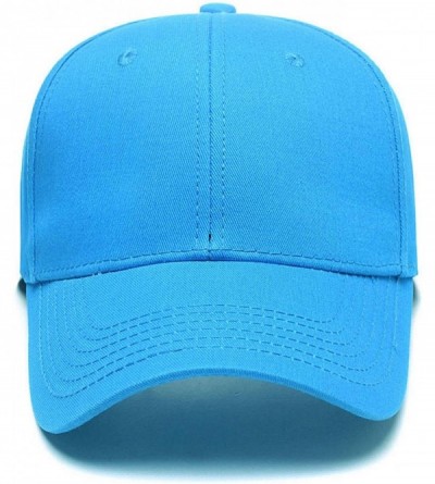 Baseball Caps Custom Embroidered Baseball Caps Ponytail Messy High Bun Hat Ponycaps Adjustable Mesh Trucker Hats - Sky Blue -...
