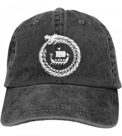 Baseball Caps Norse Mythology Viking Baseball Cap Dad Hat Trucker Hat - Black - CT18M3HKTLM $12.01