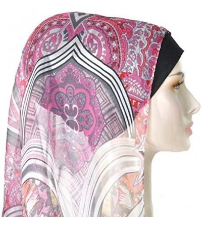 Headbands Hijab Turban Bun Underscarf Chemo Cap Volumizer Hair Loss Cotton Lycra - Black - CE18SKRAKG2 $21.91