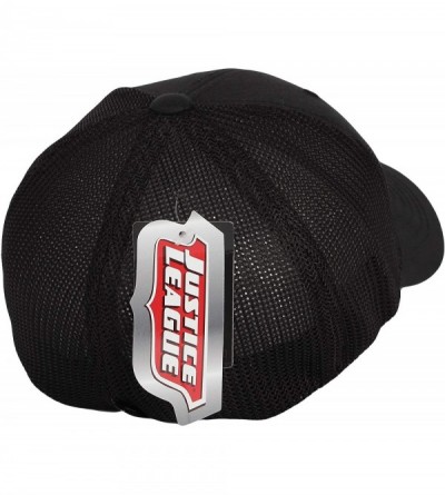 Baseball Caps Superman Shield Embroidery Baseball Cap Mesh Hat ACM1206 - Black - CW18UNLUNNC $19.11