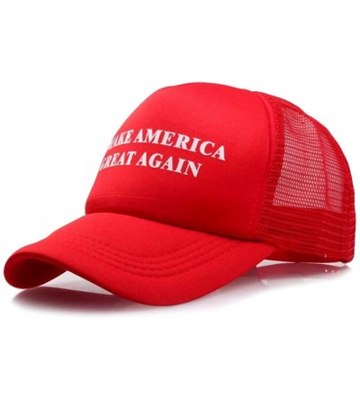 Skullies & Beanies Make America Great Again Donald Trump Cap Hat Unisex Adjustable Hat - 004 Mesh Red - CU18KECND0N $20.03