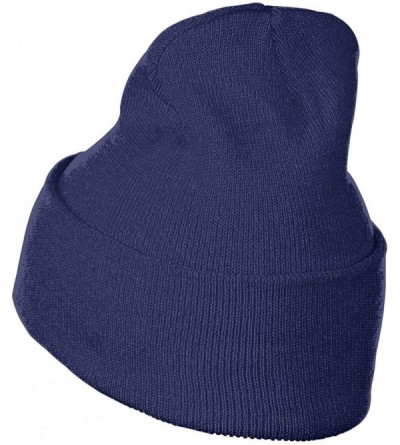 Skullies & Beanies Unisex I Accept Bitcoins Beanie Hat Winter Warm Knit Skull Hat Cap - Navy - C318KRTZDKR $24.23