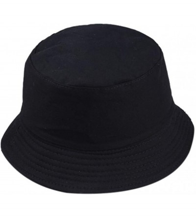 Sun Hats Unisex Cotton Classic Foldable UPF 50+ Sun Hat Outdoor Pure Color Floppy Bucket Hat UV Sun Protection Beach Cap - CF...