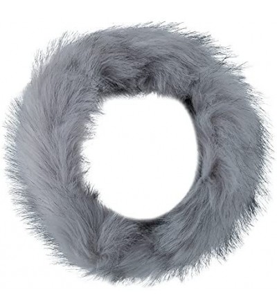 Cold Weather Headbands Women's Faux Fur Headband Winter Russian Ski Earwarmer with Fleece Lining - Silver Gray - CT12N3EOH0Y ...