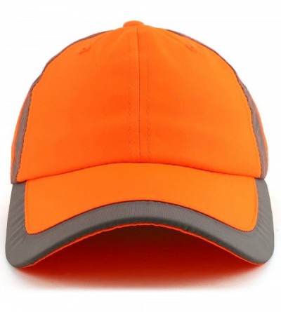 Baseball Caps High Visibility Reflective Safety Baseball Cap - Neon Orange - CF192T90MCL $13.27