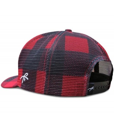 Baseball Caps Trucker Hat for Men or Women- Many Cool Designs - Red Plaid - C718T8S55OT $22.41