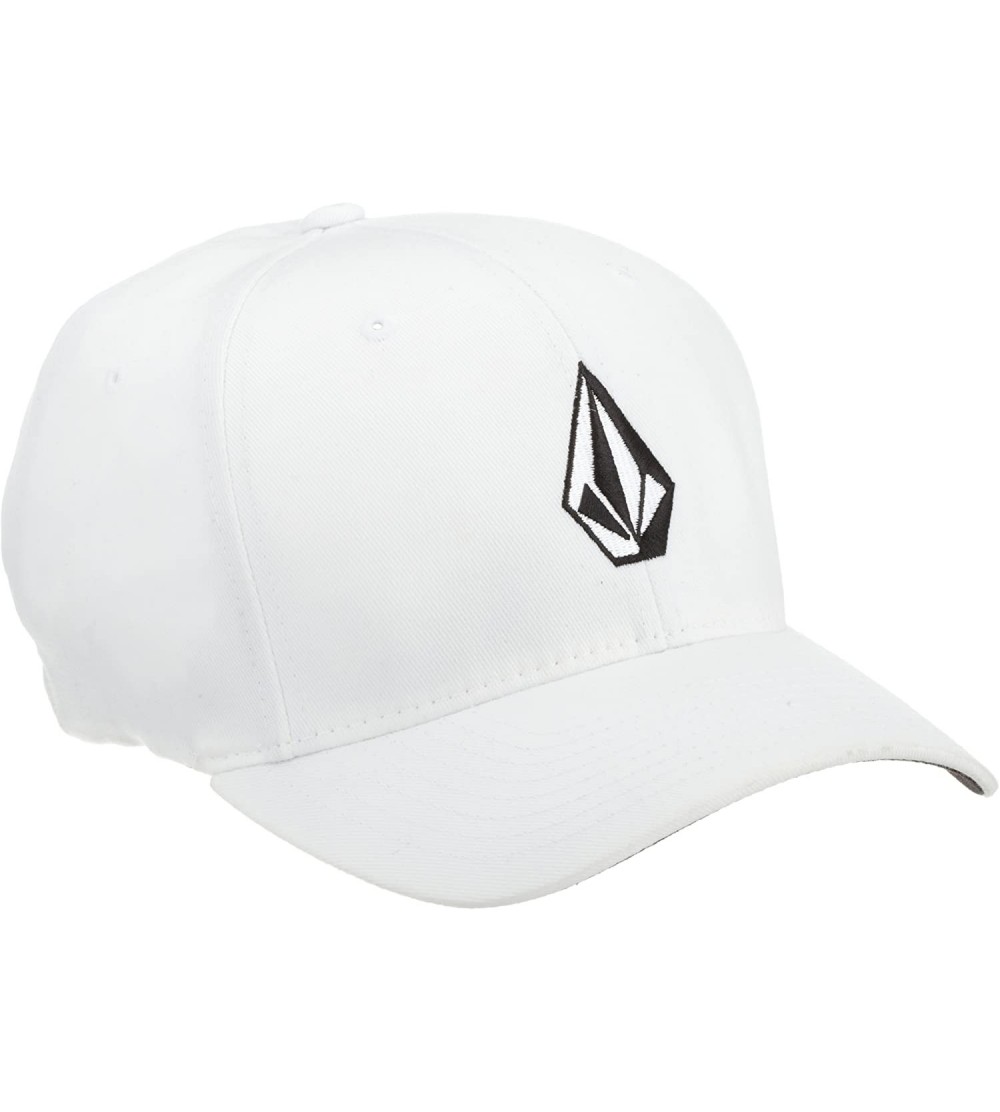 Baseball Caps Men's Full Stone Six Panel Xfit Flexfit Hat - White - CW18SQTINDS $23.18