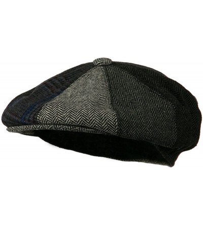 Newsboy Caps Men's Multi-Tone Wool Apple Cap - Grey W16S52C - C011C0N6QO1 $90.69